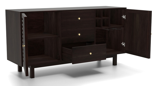 Toronto Sideboard Cum Bar Unit(Mahogany)